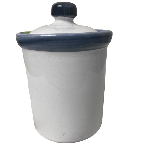 Celina Signed Hand painted Portugal 6” Lidded Jar Grape Floral EUC - Picture 2 of 8